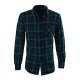 Mens Long Sleeve Plaid Flannel Shirt