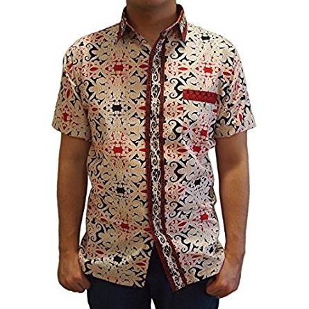 Men Batik Short Sleeve Shirt 100% Brand New from Indonesia