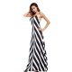 Women Slim sheath dress with striped out