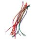 Colorful woven threads of friendship bracelets ankle hippie