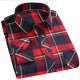 Mens Long Sleeve Casual Button Down Plaid Flannel Shirt