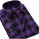 Mens Hipster Long Sleeve Checkered Plaid Flannel Shirt