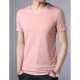 Chic Street Man basic cotton T-shirt, V-neck solid color